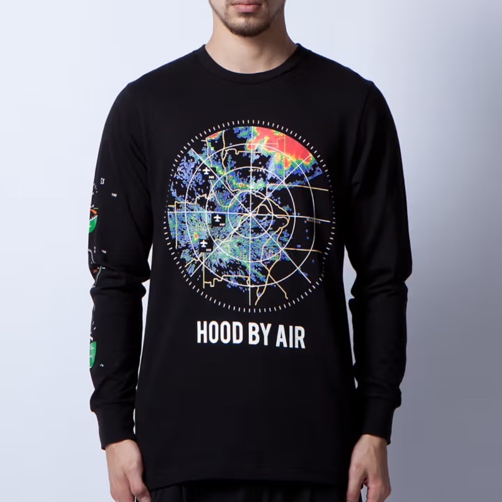 Hood By Air L/S radar t-shirt size small